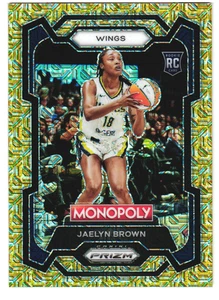 2024 Prizm Monopoly WNBA - Jaelyn Brown #15 Millionaire Gold Mojo Prizm /500 - Picture 1 of 2