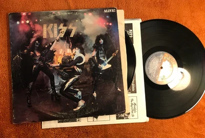 kiss alive! set double album gatefold 2 lp bogey label nblp7020 1975 STERLING RL - Image 1 of 4