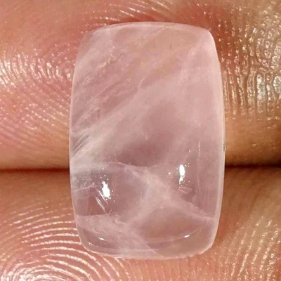 Cojín de cuarzo rosa natural de 10,30 quilates cabujón piedras preciosas sueltas Foto 1 de 4