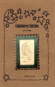 Let It Snow Stitchery Embroidery Pattern & Floss by Cranberry Stitches 39 - Picture 1 of 3