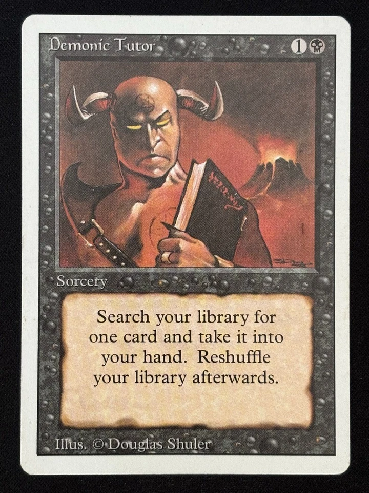 1x MTG Demonic Tutor - Revised Edition (3ED) - Magic the Gathering - Image 1 of 2