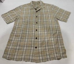 Tommy Bahama Plaid Button Up Shirt Men Size Medium - Picture 1 of 6