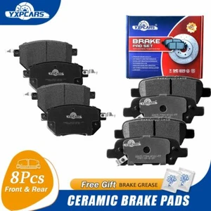 For 2003-2011 Nissan Murano; Front & Rear Disc Ceramic Brake Pads - Picture 1 of 6