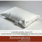 2 Pair Plain Pillows Hungarian Goose Down & Feather Hotel Quality 48cmx74cm size