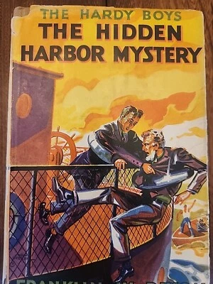 HARDY BOYS #14:The Hidden Harbor; Orig Text, Tweed, DJ, Lot 50.  - Image 1 of 4