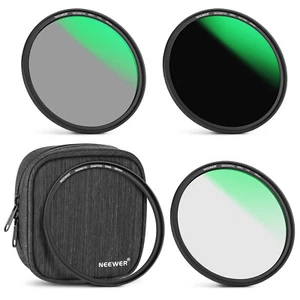 Neewer 58mm Magnetic MCUV CPL Lens Filter Kit and Magnetic Adapter Ring - Picture 1 of 8