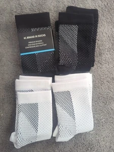 Calze a compressione fascite plantare tallone piede arco supporto antidolorifico 4 paia - Foto 1 di 8