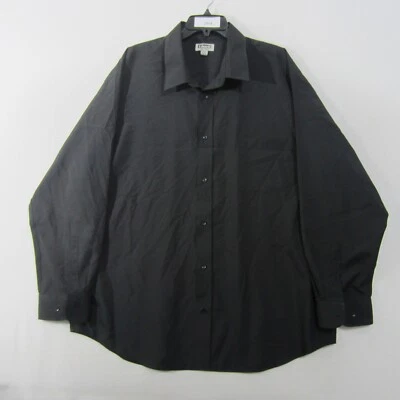 Edwards Shirt Mens 2XL XXL Black Tuff Tested Long Sleeve Button Office Casual - Image 1 of 4