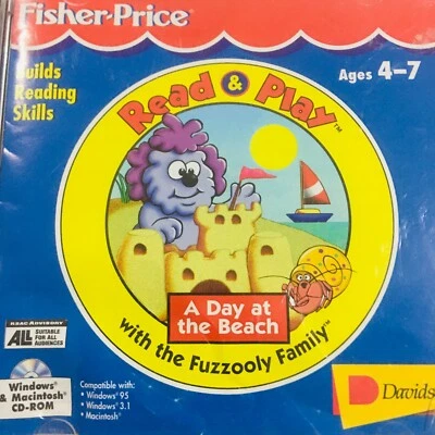 Fisher Price Read & Play A Day At The Beach PC CD-Rom Windows Mac Home School - Image 1 of 4
