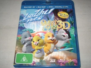 ZHU ZHU PETS QUEST FOR ZHU 3D BLU-RAY+DVD RB NEW - Picture 1 of 2