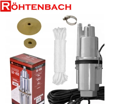 EINBACH Membranpumpe Rohrpumpe 450W - 230V - 7bar - 1080L/h für Garten Brunnen