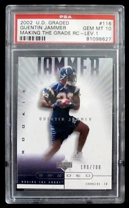 2002 - U.D. GRADED - QUENTIN JAMMER - RC - MAKING THE GRADE - PSA 10 - #180/700 - Picture 1 of 2