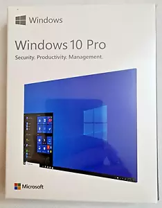 Microsoft Windows 10 Professional -32/64-Bit - USB - New Sealed Retail Package - Picture 1 of 7