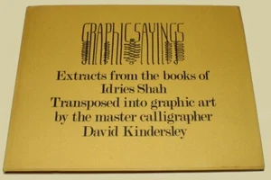 (IDRIES SHAH). KINDERSLEY, David. Graphic Sayings. 1973. - Imagen 1 de 5