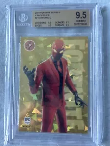 Panini Fortnite Series 3 INFERNO 216 2021 oro hielo agrietado EE. UU. - BGS 9,5 verdadera gema - Imagen 1 de 2