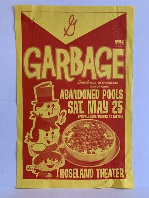 Original 2004 Garbage Concert Flyer Poster 11” X 17” Mike King Offset Butch Vig - Image 1 of 4
