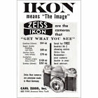 1955 Zeiss Ikon: Means The Image Vintage Print Ad