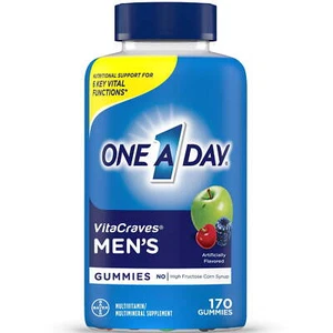 One A Day Men's VitaCraves Gummies, Multivitamins for Men, 170 Count - Picture 1 of 8