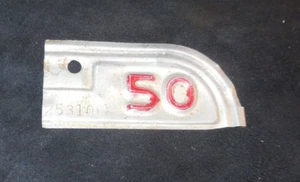 VINTAGE, CALIFORNIA NUMMERNSCHILD JAHRESZULASSUNG - 1 ETIKETT / 1950 - Bild 1 von 1