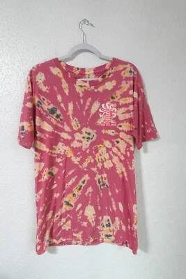 Camiseta Pink Dolphin "Full Circle" Tie Dye Rosa Amarillo L Rara Streetwear Foto 1 de 3