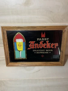 VINTAGE PABST ANDEKER DRAUGHT BEER SUPREME BAR SIGN BEECO - Picture 1 of 7