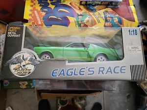 HTF 1966 Mustang GT 350 Shelby Green Eagle's Race 1:18 Diecast Model Car in Box - Picture 1 of 6