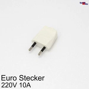 220V EURO STECKER NETZ POWER STROM SCHUKO SCHUKOSTECKER WEIß PLUG 110-240V NEW - Bild 1 von 4