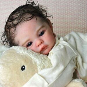 17" Meadow Reborn Baby Doll Kit Newborn Soft Lifelike Blank Mold with Girl Belly