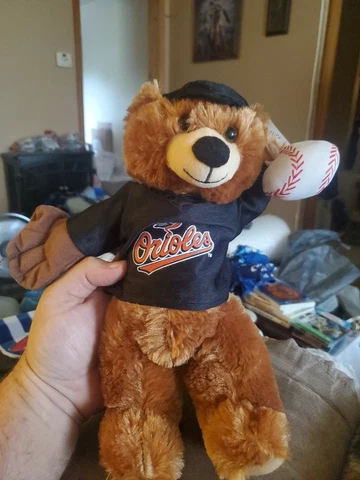 MLB Baltimore Orioles 12" Baseball Bear Plush Cover