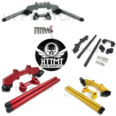 Handlebar w/ Adapter for Ducati Monster 821 1200 2015-2017 CNC Adjustable - Image 1 of 4