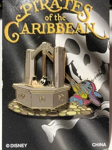 Disney Pin Trading Pin Goofy Stitch Pirates Caribbean New On Card MINT v36 - Picture 1 of 4