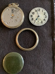 ANTIKE ELGIN RAILROAD TASCHENUHR NUR FÜR TEILE ~ BESCHREIBUNG LESEN - Bild 1 von 9