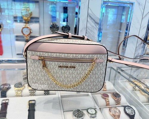 Borsa a tracolla Michael Kors Jet Set articolo grande East West zip