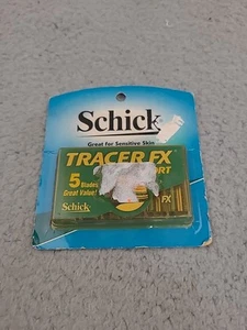 Qx Schick Tracer FX 5 Refill Blades Cartridges New Old Stock Faded - Picture 1 of 7