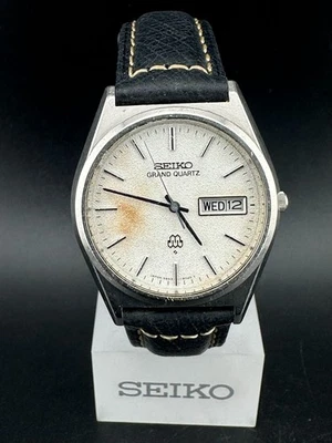 1978 Seiko Grand Quartz Men's Silver Day Date Eng/Kanji Quartz 35mm 9943-8030 - Image 1 of 4