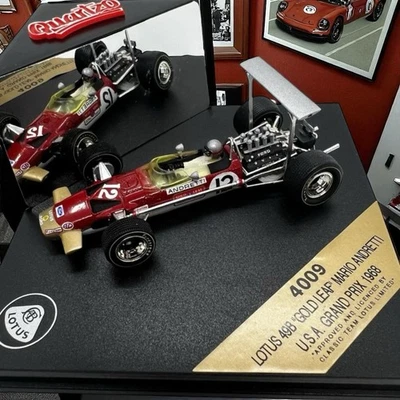 QUARTZO 4009 F1 Lotus 49B Gold Leaf Mario Andretti #12 1:43 Gran Premio de Estados Unidos 1968 Foto 1 de 4