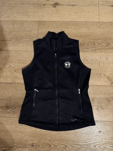 Nike Golf Vest Therma-FIT Tour Performance Sleeveless Zip Black M Pebble Beach - Picture 1 of 3