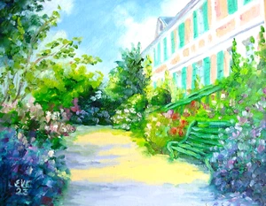 Paisaje Original Pintura al Óleo Floral Arte de Pared Decoración de Pared Tablero de Lienzo 8x10 pulgadas - Imagen 1 de 1