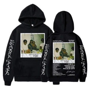 Kendrick Lamar Printed Hoodie - Hip Hop, Casual, Oversized Pullover - Bild 1 von 18