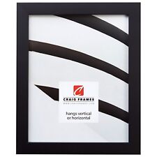 Craig Frames Confetti, 0.875 Inch Wide Modern Black Solid Wood Picture Frame