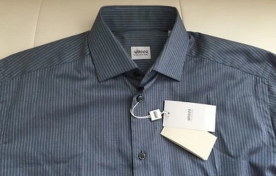 NUEVO CON ETIQUETAS - $245 Camisa de Vestir Armani Collezioni (Talla-15R)   Foto 1 de 4