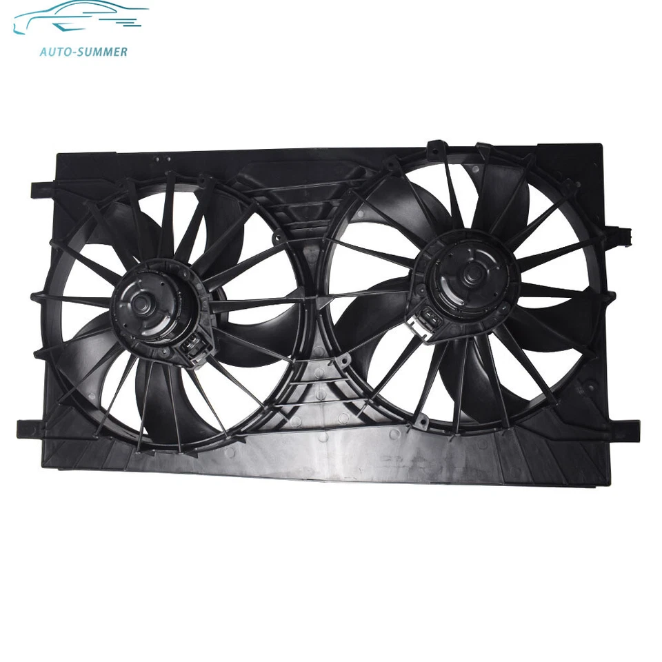 Ventilador de radiador y condensador doble para Chrysler Sebring 2007-10 Dodge Caliber 2007-12 Foto 1 de 4