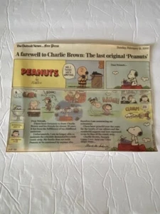 FINAL Charlie Brown - Comic Strip Sammlerstück - Bild 1 von 1