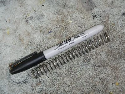 ACELERADOR DE CARBONO DESLIZAMIENTO RESORTE DE RETORNO 1995 ATK 250 LQ Rotax 250LQ 250 Foto 1 de 4