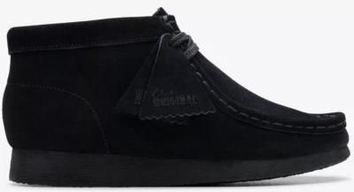 Clarks Wallabee Boot - 26168044 - Black Suede - KIDS / JUNIORS - Image 1 of 4