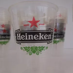 57 Gläser Bechergläser Bier Brasserie Heineken Vintage Design Xx Holland WM Low - Imagen 1 de 12