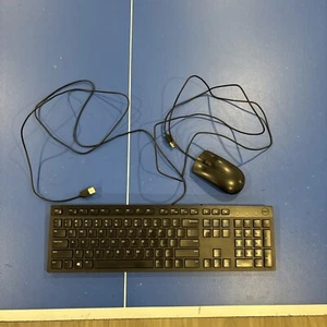 Dell KM300C Wired Keyboard and Mouse, Black, USB, Optical, 1000 dpi - Picture 1 of 5