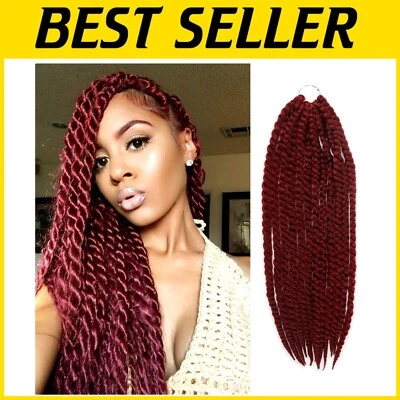 24 Inch Jumbo Crochet Braids for Effortless Senegalese Twist Styles - Burgundy - Image 1 of 4