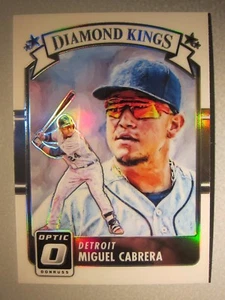 2016 Donruss Optic Refractors #10 Miguel Cabrera *DIAMOND KINGS* - Picture 1 of 2