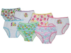 Shopkins Girls Brief Underwear 7 Pack Multi Patterns NWT - Picture 1 of 1